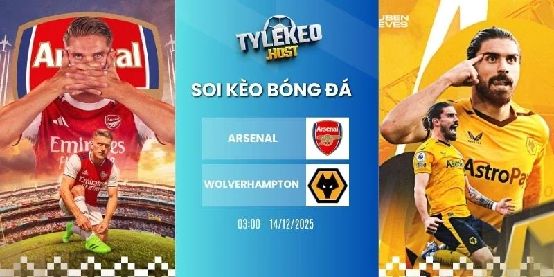soi ty le keo arsenal vs wolverhampton